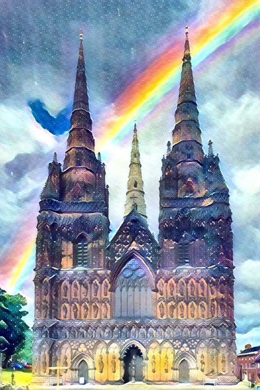 lichphotography's tweet photo. #Lichfield #photography #lichfieldcathedral #rainbowofhope #loveheartsky #rainbow https://t.co/6rQSUlfySp