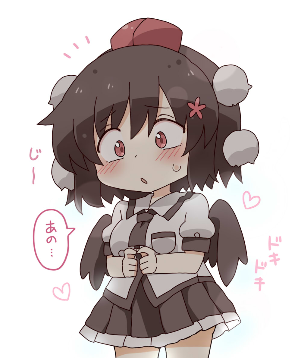 見つめる文ちゃん。 