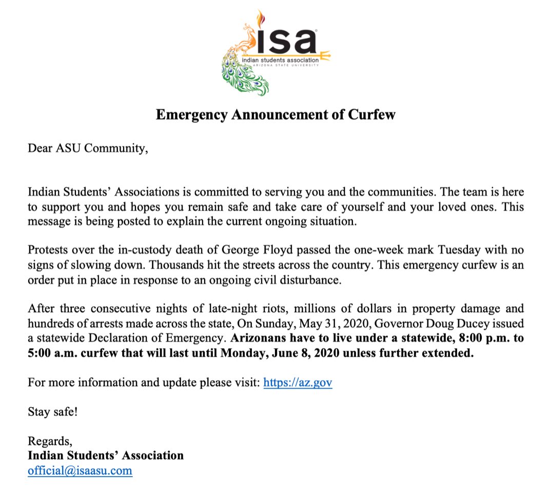 _ISA_ASU_'s tweet photo. Message from the team at ISA! https://t.co/cxtgI3X4iv