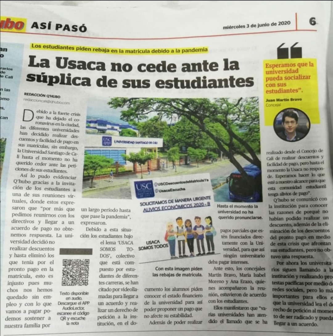 Mariana66563551's tweet photo. #UsacaSomosTodos @usantiagodecali https://t.co/Erjo7ElLen