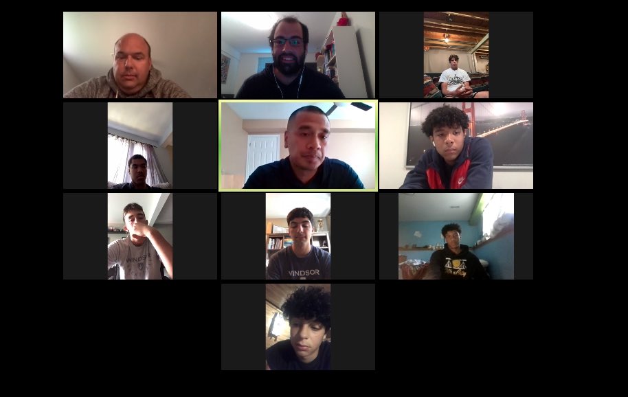 THANK YOU <a href="/Coach_Cheng/">Chris Cheng</a> of @WindsorMBB for taking the time to join our U16 ZOOM call and speaking about the importance of character muscles and developing that next level mindset with our players🙏🏼🙇🏽‍♂️#LancerFamily