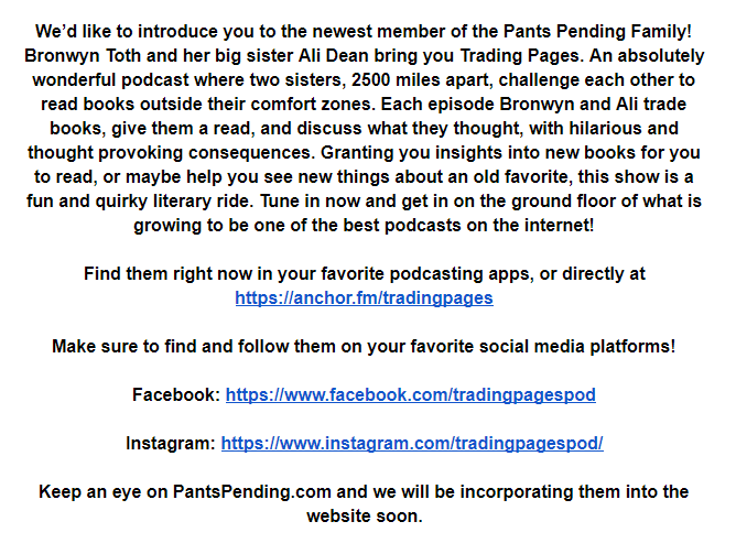 SilasClockwork's tweet image. Welcome to the family Trading Pages! Find them now at  anchor.fm/tradingpages and more to come very soon!