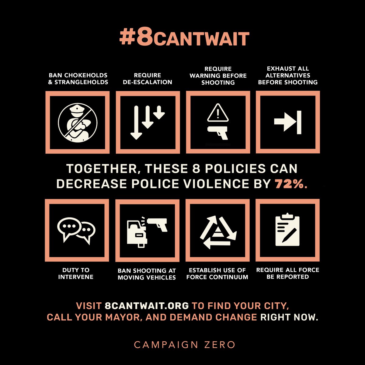 What <a href="/MsPackyetti/">.</a> and <a href="/BarackObama/">Barack Obama</a> is talking about is #8CantWait. The 8 changes every police department can make right now to reduce police violence by 72%. Go to 8cantwait.org and get involved.