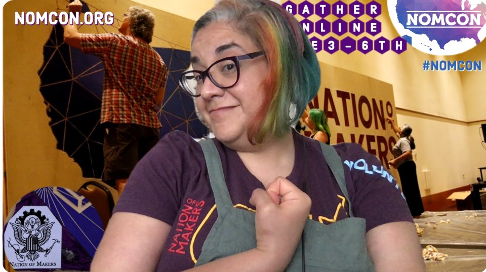 Sweatin' from all the hot brainpowered Zooming at #NOMCON 2020.  Still got my 2018 shirt on and missing 3D Rosie!