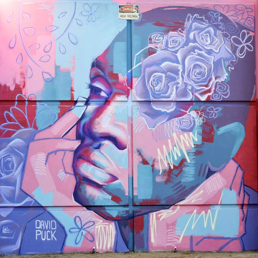 Work by <a href="/DavidPuckArtist/">David Puck</a> based on his friend <a href="/Otamere/">Otamere Guobadia</a> for <a href="/wideopenwalls/">Dionne Davis</a> Sacramento from 2019
---
#GlobalStreetArt #StreetArt #PaintedCities #BlackLivesMatter