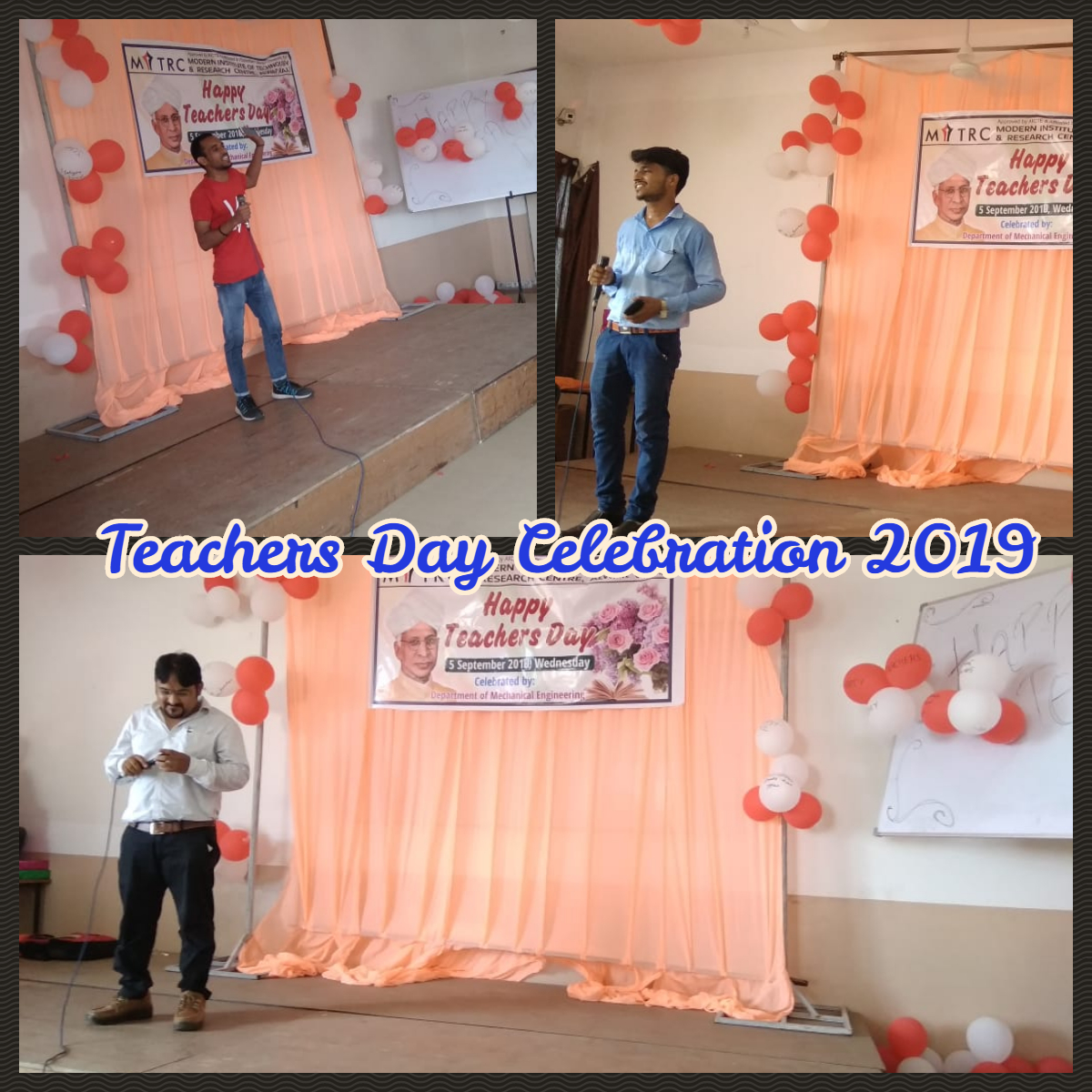MeMitrc's tweet photo. Year in  A Review: Memories of session 2019-20
Teacher's Day Celebration By Students of ME.
All credit goes to our beloved Students, they worked hard for preparation and make this day very cheerful for all of us. God bless them, and wish for their Dreams come True.@mitrc_alwar https://t.co/pIu07hgLJi