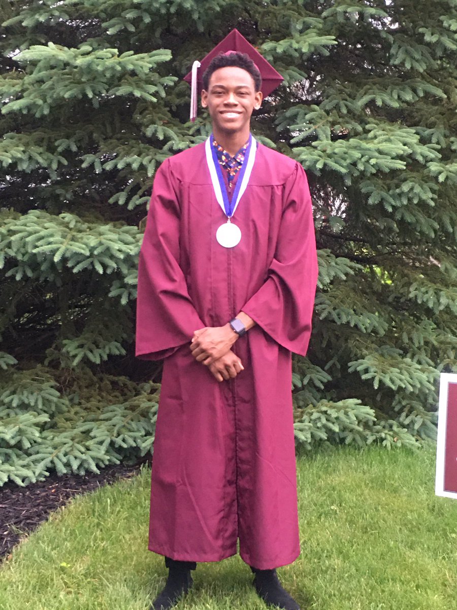 My son, Ethan Hicks, graduated tonight! <a href="/LCHSBears/">Lawrence Central</a> #LTgrad20 #LTpride