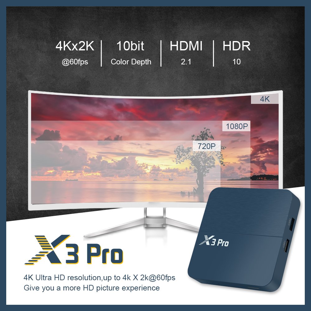 iCEasyElec's tweet image. X3Pro S905X3 Android TV 9.0 Pie Smart TV Box DDR4 4GB eMMC 64GB 1000M LAN Bluetooth 4.0
#TVbox #Androidbox #X3Pro #smartTV #AndroidTV #Bluetooth
Link: amazon.com/dp/B08924RPT1