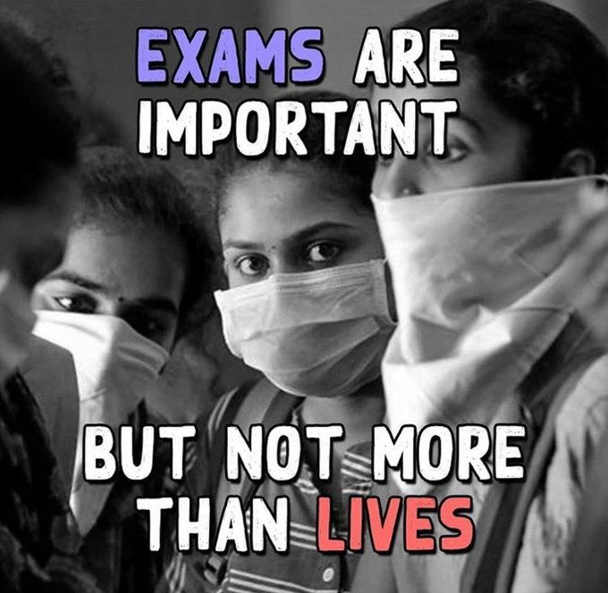 143Kns's tweet photo. #CancelAPExamsPromoteStudents
#YSJagan
#CancelUGExams
#PromoteStudentsSaveFuture
@ugc_india

Exams in this situations makes no student to dare to write their exams.. Exams are really important but not more important than a life of a student... Promote students and save our future https://t.co/e7VGxb4PXl