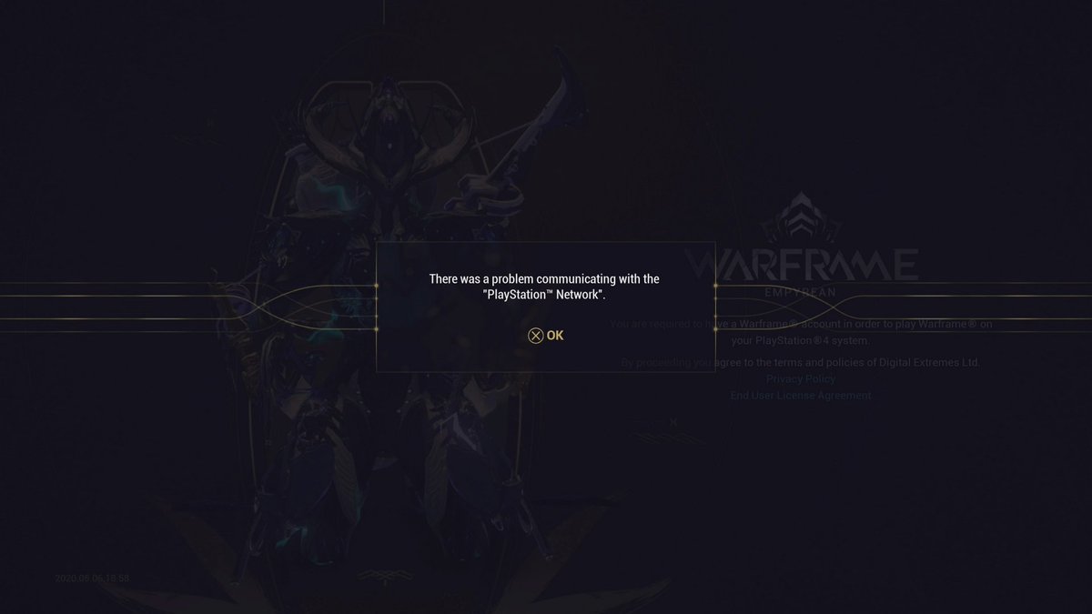Hi, I am not sure if anyone is aware but we can't log into the game and keep getting this error. :/ <a href="/PlayWarframe/">WARFRAME</a> <a href="/rebbford/">rebb ford</a> <a href="/sj_sinclair/">Steve Sinclair</a>
