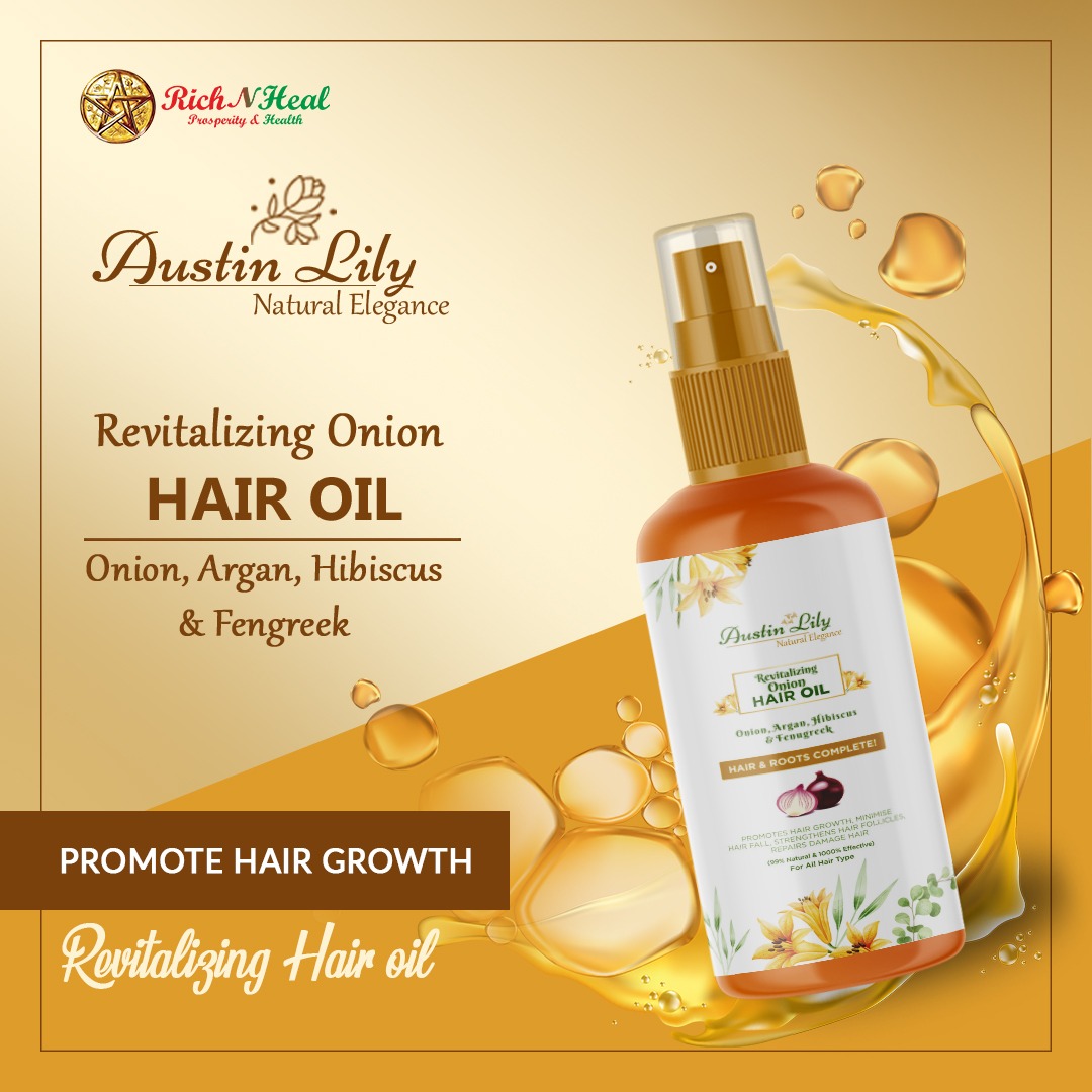 rich_n_heal's tweet photo. Serve your hair with Revitalizing Onion Hair Oil. Our natural extracted onion oil  is made with Onion, Argan, Hibiscus &amp; Fengreek.
Rich N Heal Trade Pvt. Ltd. Pune.
For more information get in touch with us:
📱07558472206

#RichNHeal https://t.co/cPDnlb9SUm