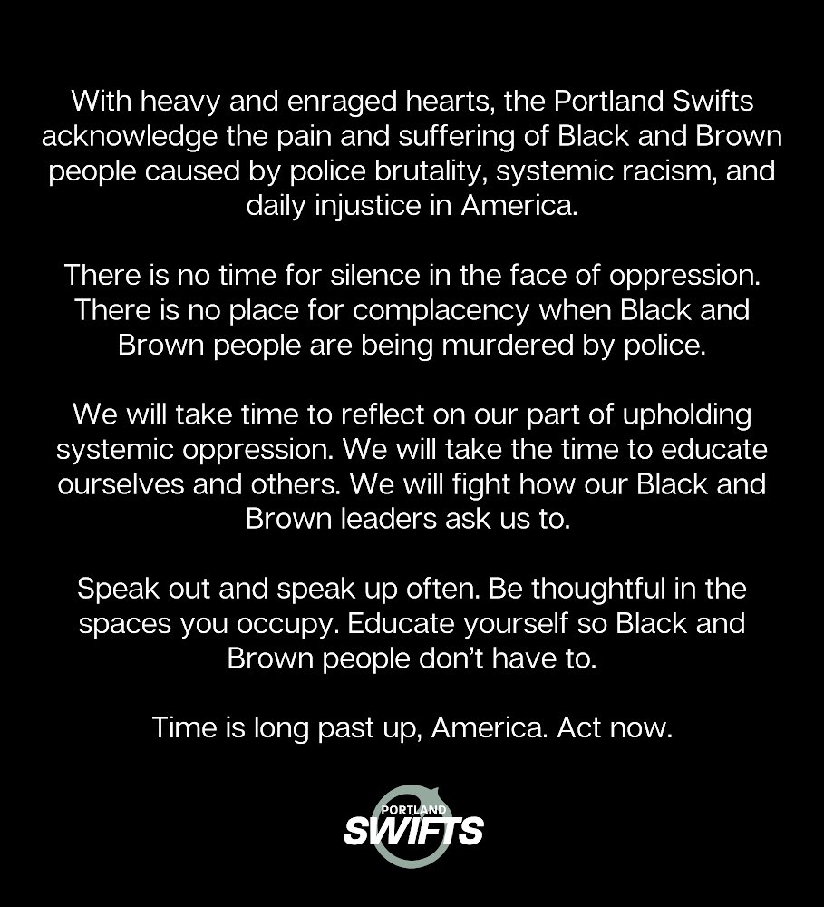 SwiftsPDX's tweet photo. Time is long past up, America. Act now. 

#blacklivesmatter https://t.co/tLvKeLhTNn