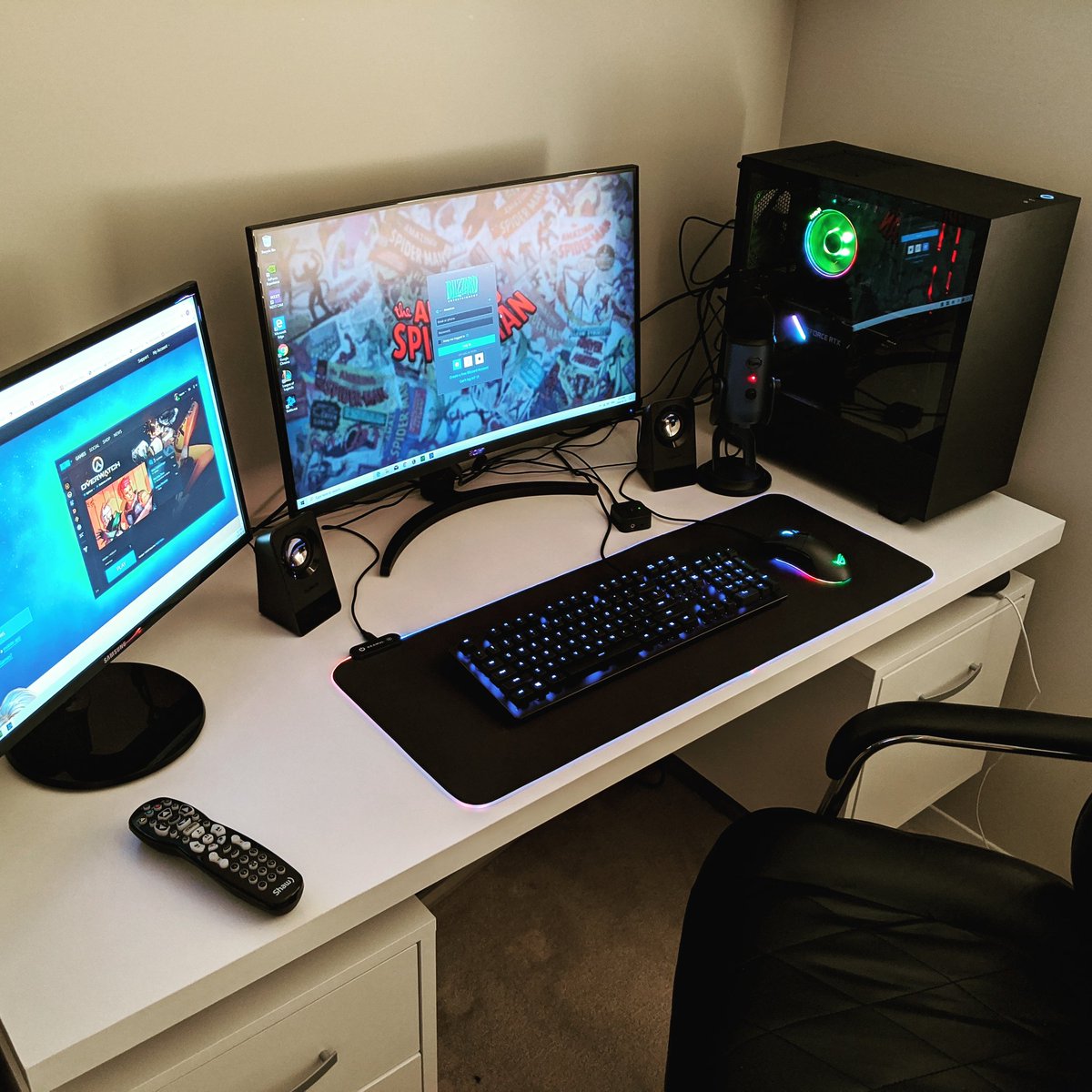 eSportsEliteCa's tweet photo. New stream setup is complete! Powered by @nzxt 

#gamingsetups #streamingsetup #winnipeg #nzxtbuilds #nzxt #blueyeti #razer #cablemanagementproblems https://t.co/puvNg4mDqe