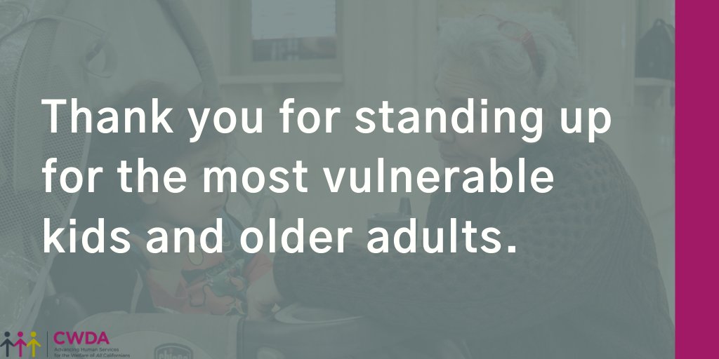 The Senate + Assembly #CAbudget protects our most vulnerable kids and adults. $1B realignment backfill will prevent CPS and APS evisceration. Kids and adults who can't protect themselves are now counting on <a href="/GavinNewsom/">Gavin Newsom</a>. It's a matter of life and death.