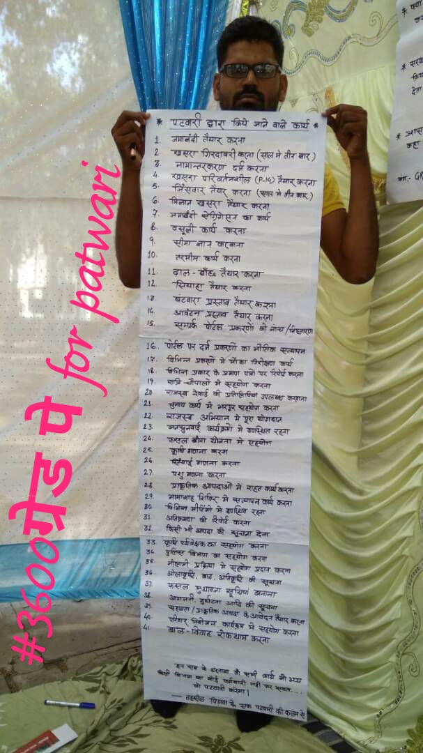 शिख से नख तक काम के बोझ तले दबा हर पटवारी, फिर भी तनख्वाह कम क्यों है हमारी।
We want #3600ग्रेडपे_for_patwari <a href="/ashokgehlot51/">Ashok Gehlot</a> <a href="/Barmer_Harish/">Harish Chaudhary</a> <a href="/SachinPilot/">Sachin Pilot</a> <a href="/RPS_President_/">RAJENDER KUMAR</a>