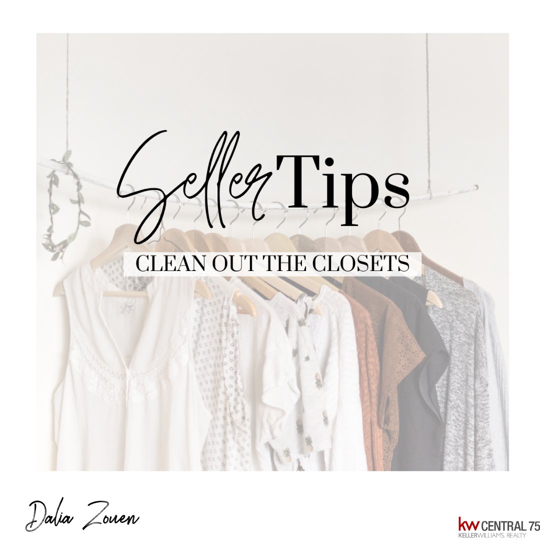 DaliaAndSam's tweet photo. ⠀
Seller tip: Clean out the closets! When people are going through your house they want to make sure that there is enough closet space. If the closets are full to the brim, the closet spaces are going to look minimal. https://t.co/tkCBCKmHy8