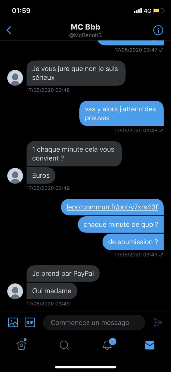 anti_comptefake's tweet photo. perte de temps : @McBenoitS 
Dis qu'il payera 1€ pour chaque minute mais ne paye même pas la moitié https://t.co/tNRHgHvq9b