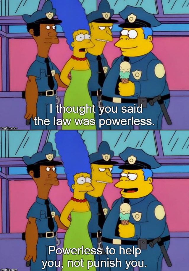 since when have cartoons been making more sense than reality