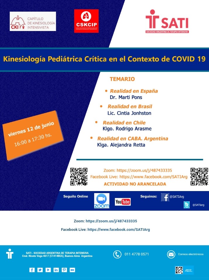 Que alegría compartir esta actividad de kinesio neo/ped con el apoyo del <a href="/CKISATI/">CKI</a> <a href="/cskcipsati/">CKI Pediátrico</a>
No te lo pierdas
✍️anota
🗓️viernes 12⌚16hs
Webinar 🌎 de la situación actual en #PedsICU 
Moderan: <a href="/MaxidSanchezok/">Maxi Sanchez</a> y Maite Olguin
De agradece difusión! ♻️