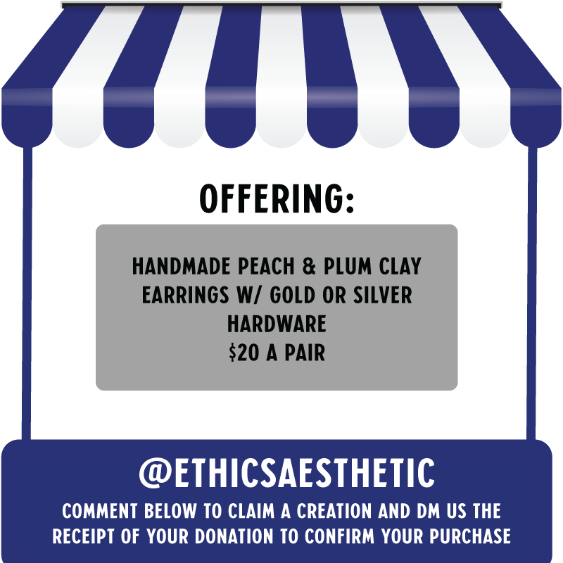 notaIonehere's tweet photo. ♡ CREATOR LISTING: @EthicsAesthetic 

• offering 10 pairs of handmade clay peach &amp; plum earrings for $20 a pair! (silver or gold available)
• US only; shipped within 2 weeks

comment below to claim! https://t.co/0yPfnSzO10