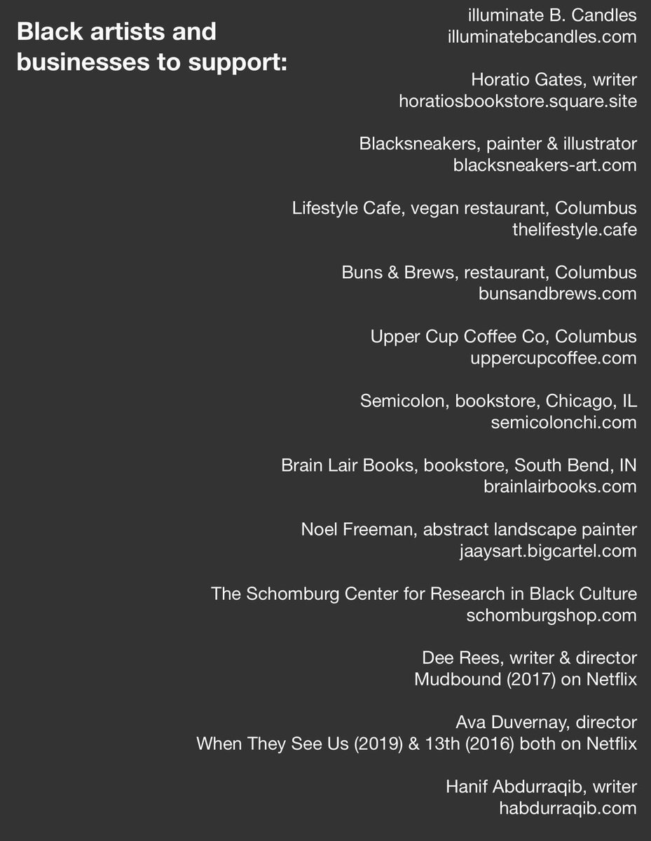 PhiBetaCapitalU's tweet photo. Please comment more black artists and businesses to support.

#blacklivesmatter
#SupportBlackArtists 
#SupportBlackBusiness https://t.co/4MxFsdth3w