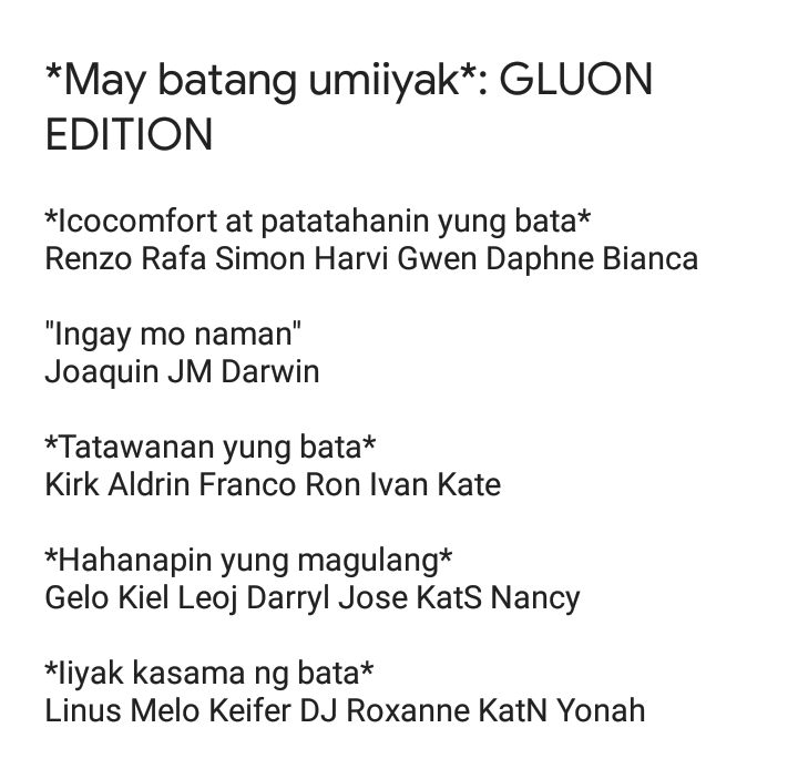 2022Gluon's tweet photo. SINO SA GLUON https://t.co/J4kIGjoJzo