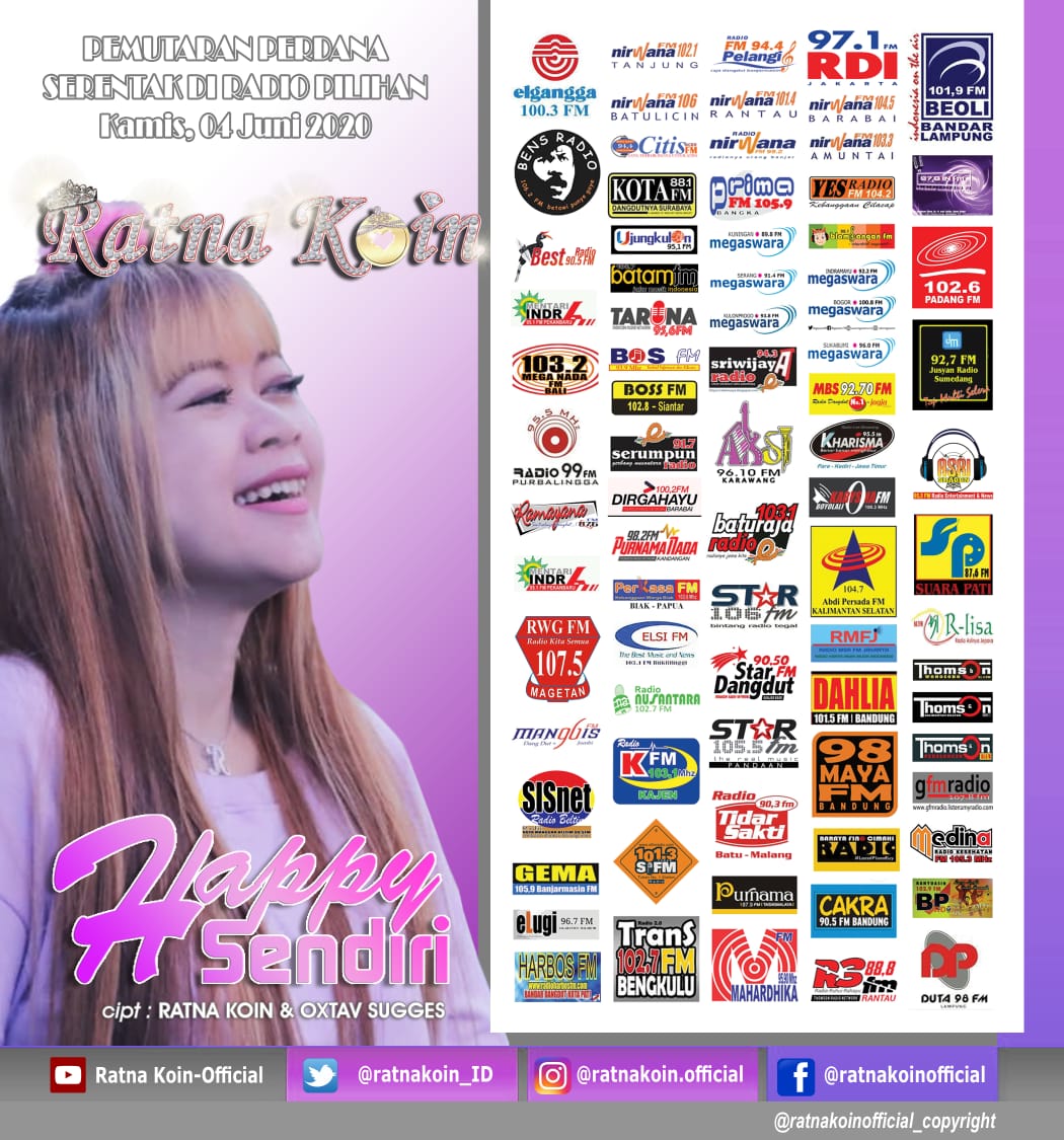 NA Play Pemutaran Perdana 
Ratna Koin - Happy Sendiri
<a href="/oxtavsugges/">its music Indonesia</a>
<a href="/ratnakoin_ID/">Ratna Koin</a>