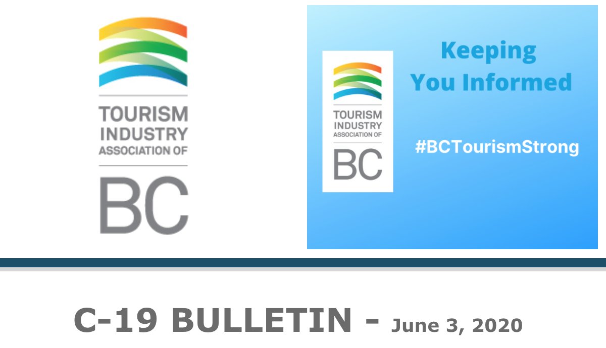 Our latest C-19 Bulletin is out. Read for federal gov't updates, new Destination BC webinars and more. 
#TourismStrong  conta.cc/3eLkMyc