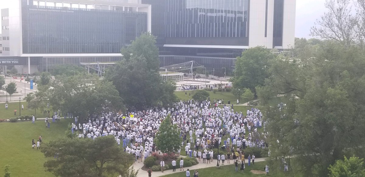 #whitecoats4blacklives in Indianapolis today!