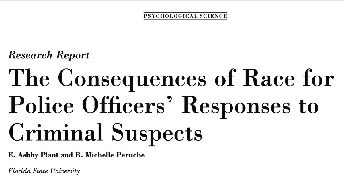 35/ "Responses to the simulation revealed that upon initial exposure to the program, the officers were more likely to mistakenly shoot unarmed Black compared with unarmed White suspects. However, after extensive training ... the officers were able to eliminate this bias."