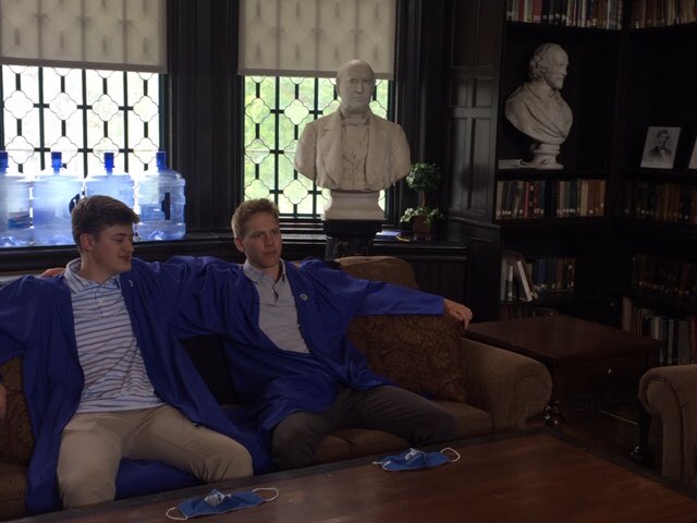BerwickBHKY's tweet photo. A special day for a few of our outstanding seniors, taking in a few campus traditions! Congratulations gentlemen! #leaveyourprint #turnofftheflash #3moresleeps #ringthebell #futureteachers https://t.co/3yhnsTIEyU