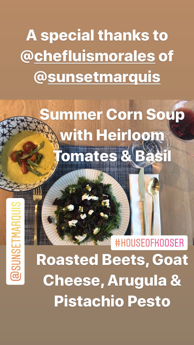 HouseofKooser's tweet photo. Tonight I didn’t cook alone.  Thanks to my travel friends from Buenos Aires, Miami and NYC for joining for the ‘Chef’s Cooking Session’ with two amazing recipes from Chef Luis Morales of @sunsetmarquis https://t.co/ue0MYyCQxn