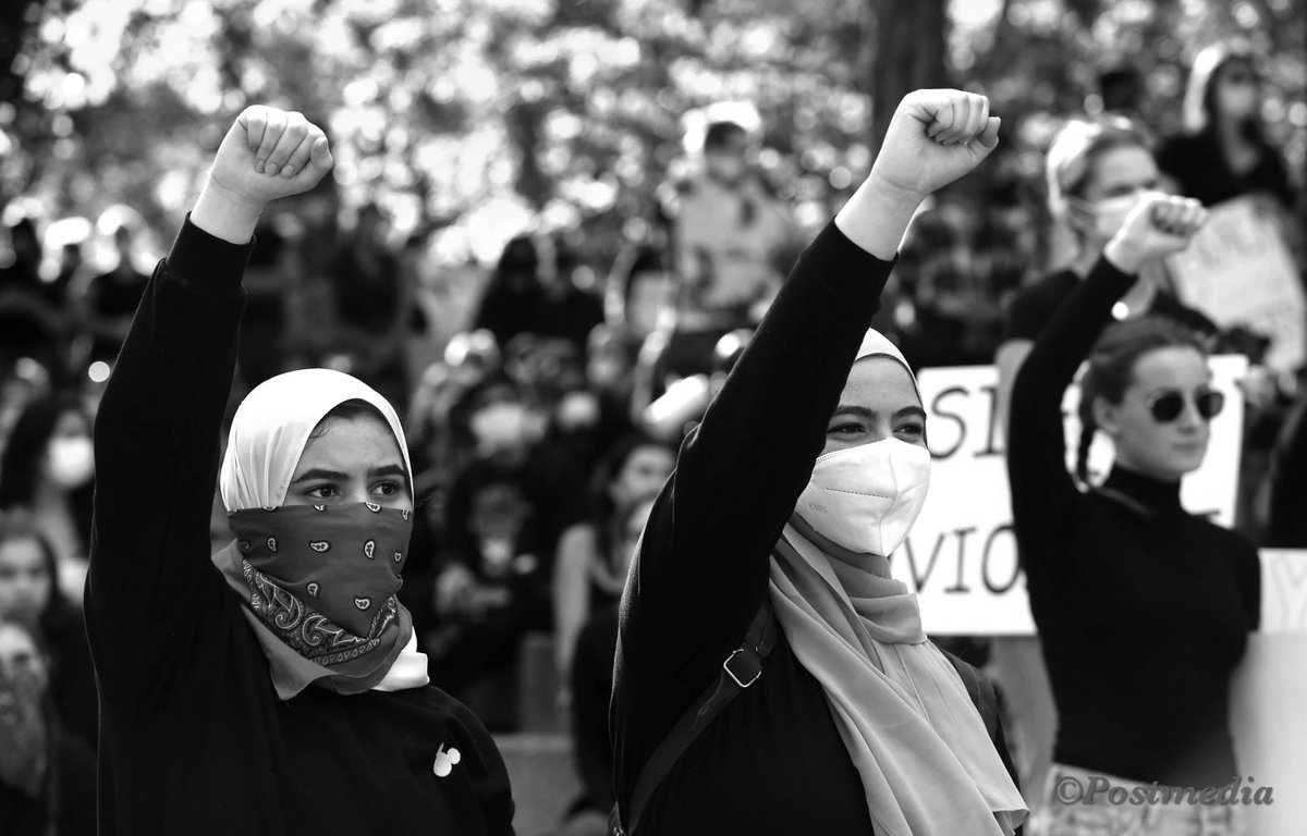 Im checking out for today, but here are a few frames from the protest march in #yyc starting in Kensington and ending at Olympic Plaza. The crowd is very peaceful <a href="/calgarysun/">Calgary Sun</a> <a href="/calgaryherald/">Calgary Herald</a> <a href="/postmedianet/">Postmedia</a>