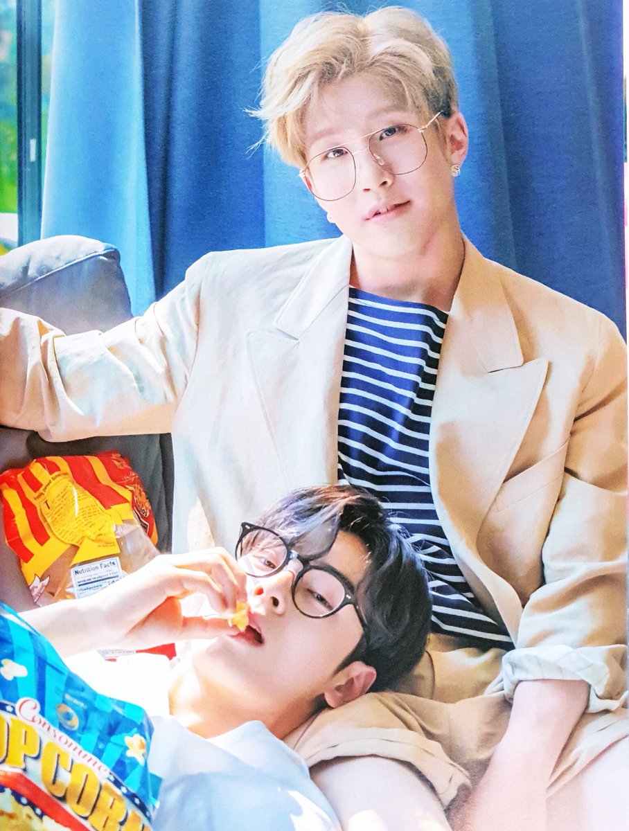 - [day 155/365]oh to be eunu eating popcorn while gently laying on jinjins knee :( i love you ♡