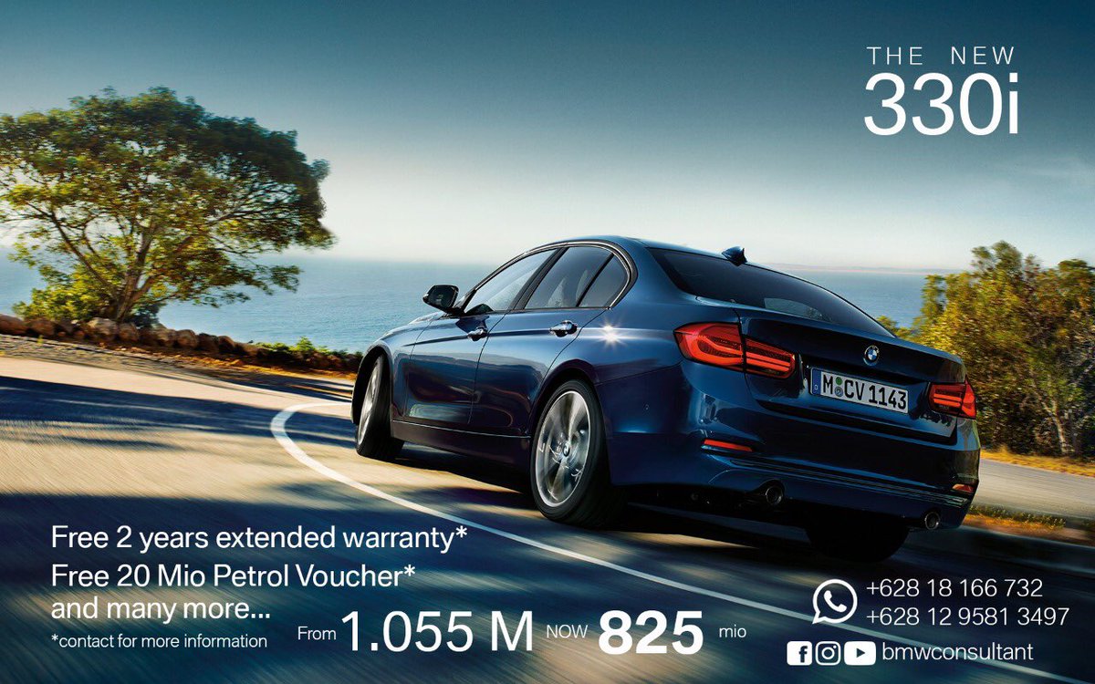 BMW 330i ///MSport⁣⁣
Free Voucher Bensin 20jt
Free Ext Warranty 2 Years 
⁣⁣
330i ///MSport Shadow Edition⁣⁣
MSportLine⁣⁣
⁣⁣
•F30⁣⁣
•2019⁣⁣
•330i MSport⁣⁣
•4/1998 cyll⁣⁣
•252/350 hp/np⁣⁣
•235 top speed⁣⁣
•15.6 fuel⁣⁣
⁣⁣
<a href="/bmwconsultant/">Jon Deutsch</a>
0818-166-732