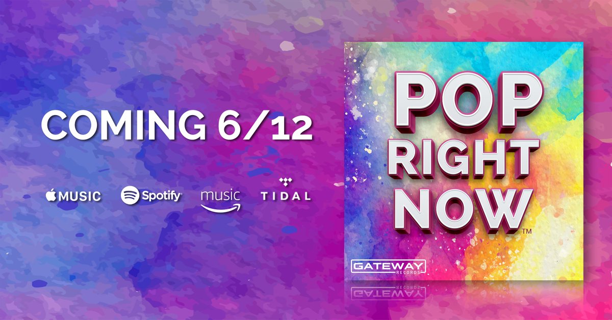 GatewayRecords's tweet image. June 12th... we explore the many sounds of #PopMusic through the songs of some incredible independent artists.

Get ready... for Pop Right Now!

#PopRightNow - #GatewayRecords