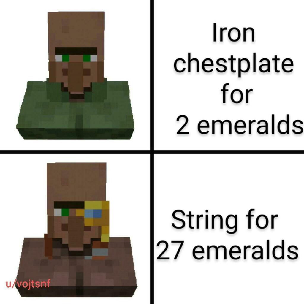 minecraft villager meme