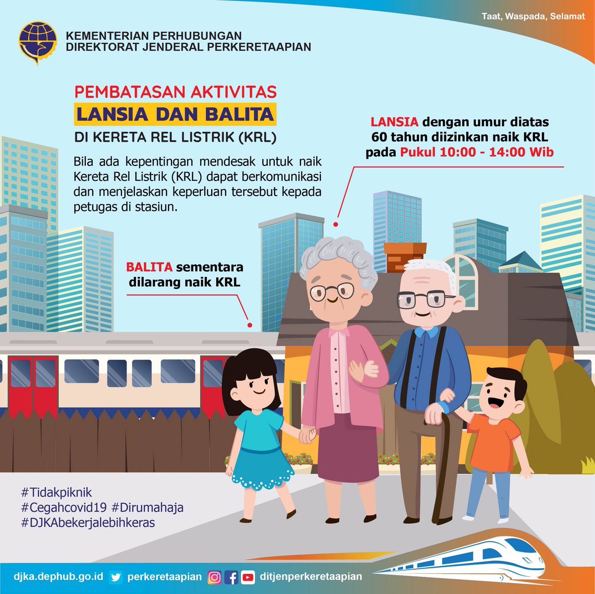 Ditjenperkeretaapian Auf Twitter Sahabatdjka Ada Kebijakan Baru Nih Terkait Pembatasan Penumpang Angkutan Krl Mulai 8 Juni Nanti Anak Anak Dengan Usia Dibawah Lima Tahun Balita Dilarang Naik Krl Selain Itu Lansia Di Atas