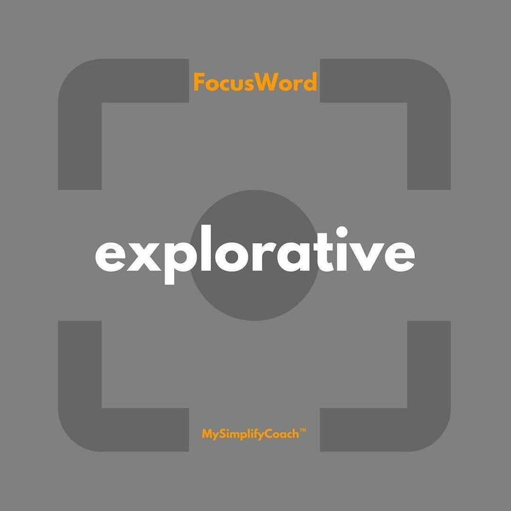 MySimplifyCoach's tweet image. Focus on whatever you do or think with this positive Word in mind and experience how this can change your day --- explorative ---
#mysimplifycoach #mysimplifyword #explorative instagr.am/p/CA_rfjkp5dc/
