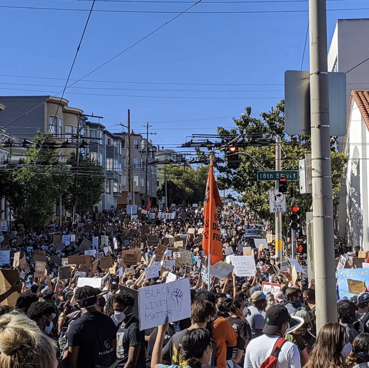 dgiuli1's tweet photo. Look at #SanFrancisco today protesting for #GeorgeFloyd https://t.co/JjmzQKC7Yp