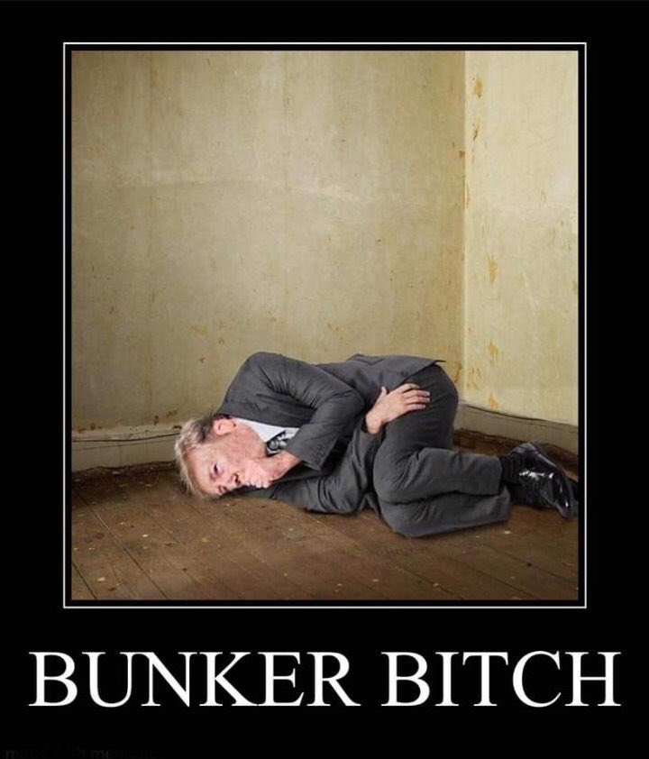 johncusack's tweet photo. Bunker baby boy 
@tod_young: @GOP @realDonaldTrump https://t.co/RK5dYEJ1CA”