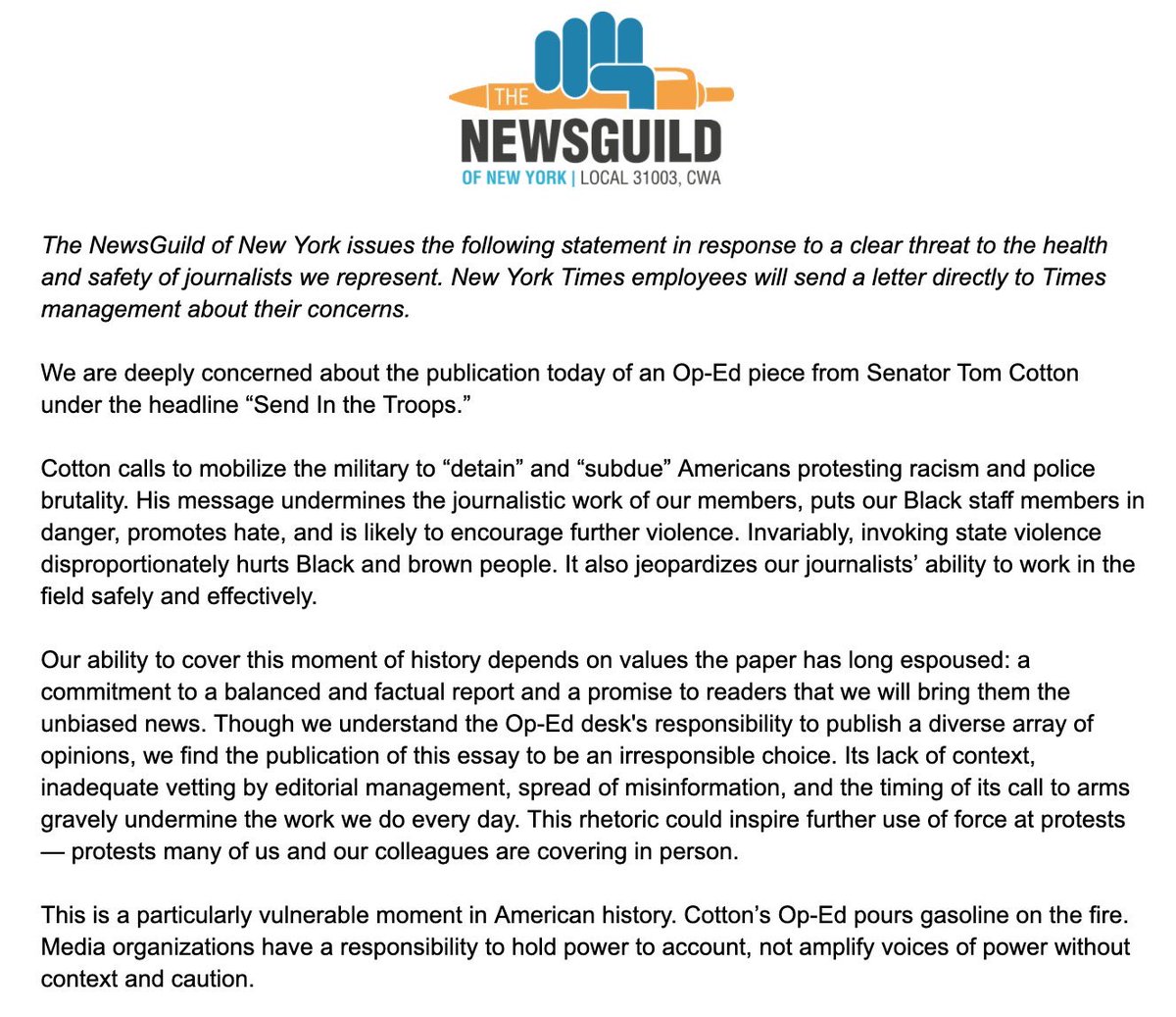 “Invariably, invoking state violence disproportionately hurts Black and brown people.”