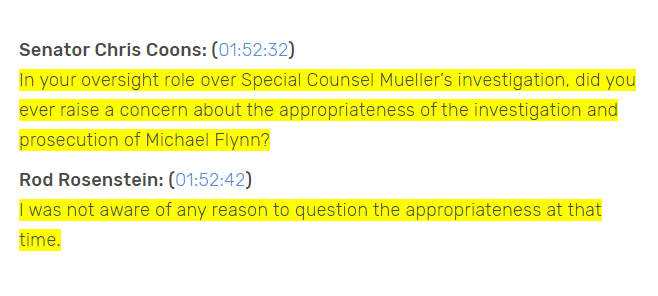 Techno_Fog's tweet photo. 2017 Rosenstein: Mueller's office provides detailed consults "about their investigation."

2020 Rosenstein: In my oversight role over Mueller, I had no idea of the evidence that now casts doubt on the Flynn investigation. https://t.co/f64biX2Gzb