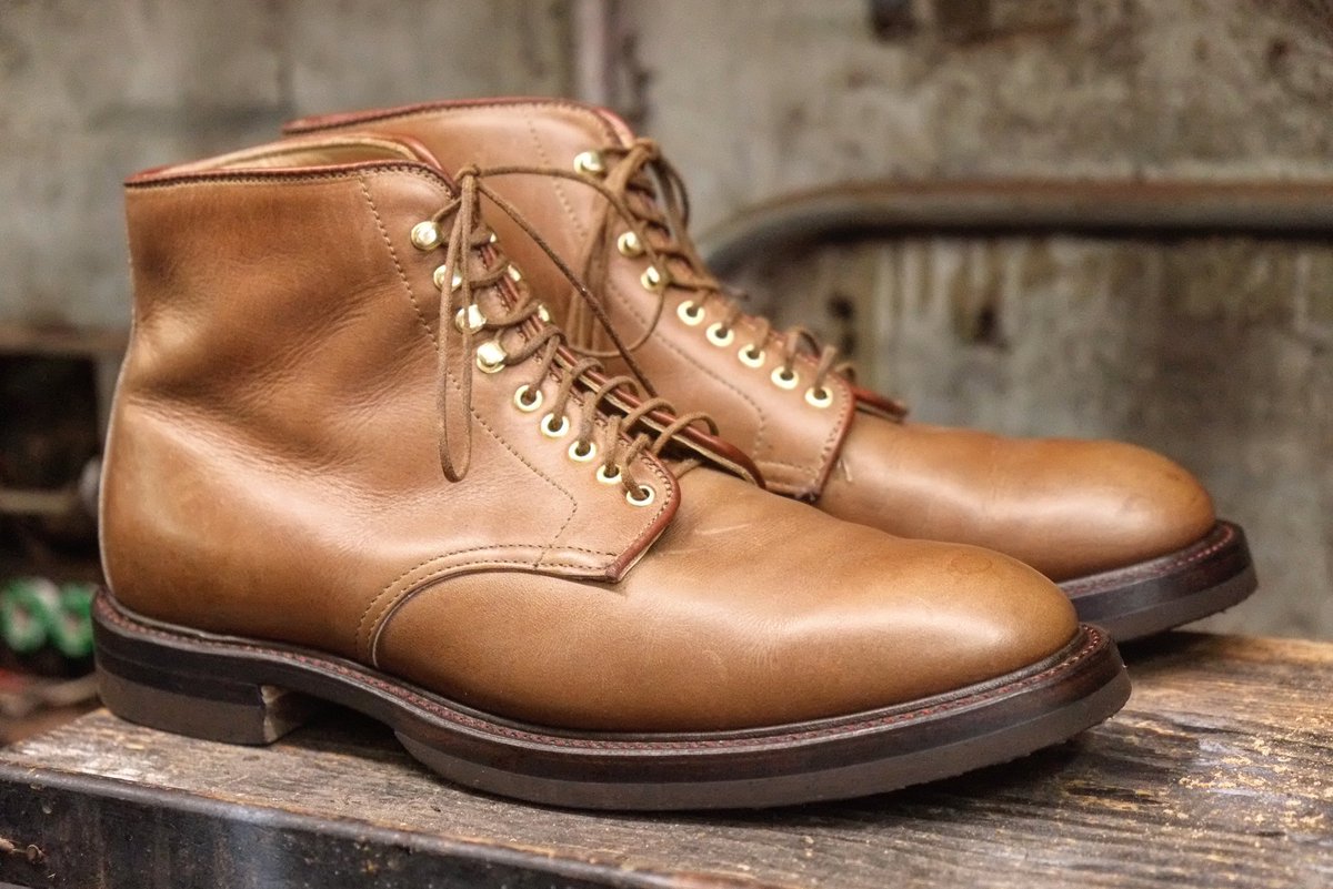 Brian The Bootmaker Alden Boots Resole Storm Welt Rc Brown Cork Halfsoles And Heels Low Block Heel Dark Brown Edge Finish Rcalden Roleclub Bootrepair Alden Aldenboots T Co Clonfx4zwx