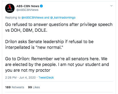 radikalchick's tweet photo. Can we please build a movement that will CANCEL BONG GO etal completely from government office. Let's work on how. We cannot be outplayed. Not anymore. #DutertesMen #Arrogance #DuterteStrategy #JoinTheResistance https://t.co/0s67gsn6Fs