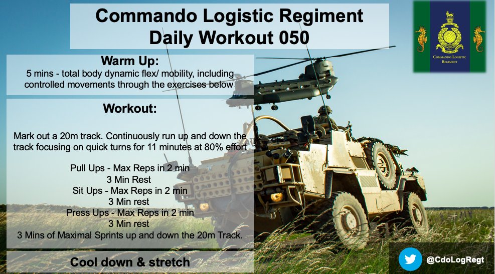 CdoLogRegt's tweet photo. Good morning and here is your daily #workout from our RPTI. Work hard, keep hydrated and enjoy. #ThursdayMotivation #RMFit @NAVYfit https://t.co/tyooAFy4XU