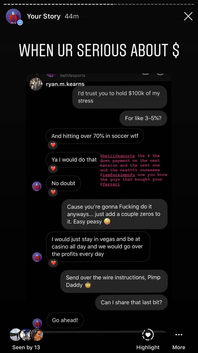 Betlifesports's tweet photo. Yes I also offer a service like this for High Rollers!
Wire transfer going through for 100k... I’ll be doing all the betting for him and taking 3-5% of profits.
#HighRollerClub is growing FAST!
Trust is when you wire me 100K without hesitation 💎
https://t.co/OzXhfYHj8U https://t.co/ITgFpRqhBl