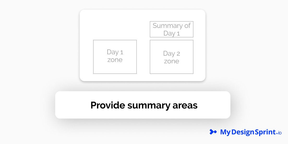 Here an advice to pimp your virtual design sprint whiteboard !!
#6 : Provide summary areas
More detail here : buff.ly/2TxHAcw
#designthinking #designsprint #innovation #remote #virtualwhiteboard #gvds #vdscollective #mural #miro #klaxxoon