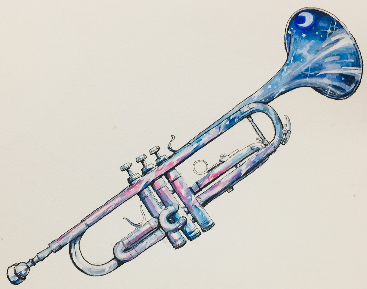山田はまち みかづき5巻9 28 夜明けのトランペット 水彩 アナログ イラスト トランペット Trumpet T Co Ys25pgvg9o Twitter