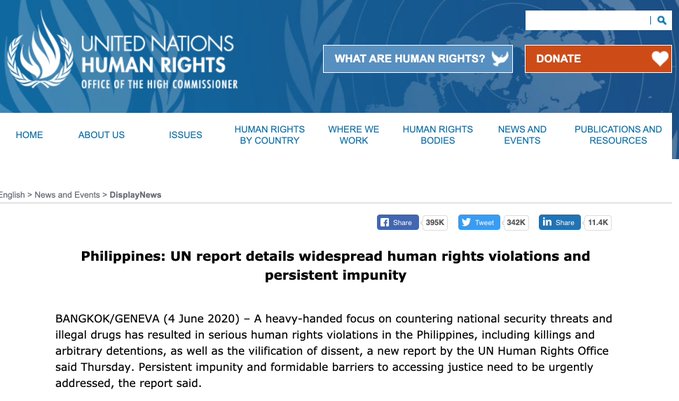 UN office of the High Commissioner on Human Rights releases ...